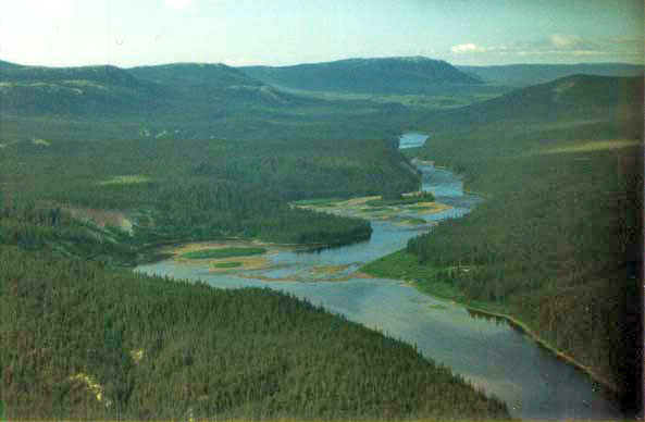 Big River Valley from the air